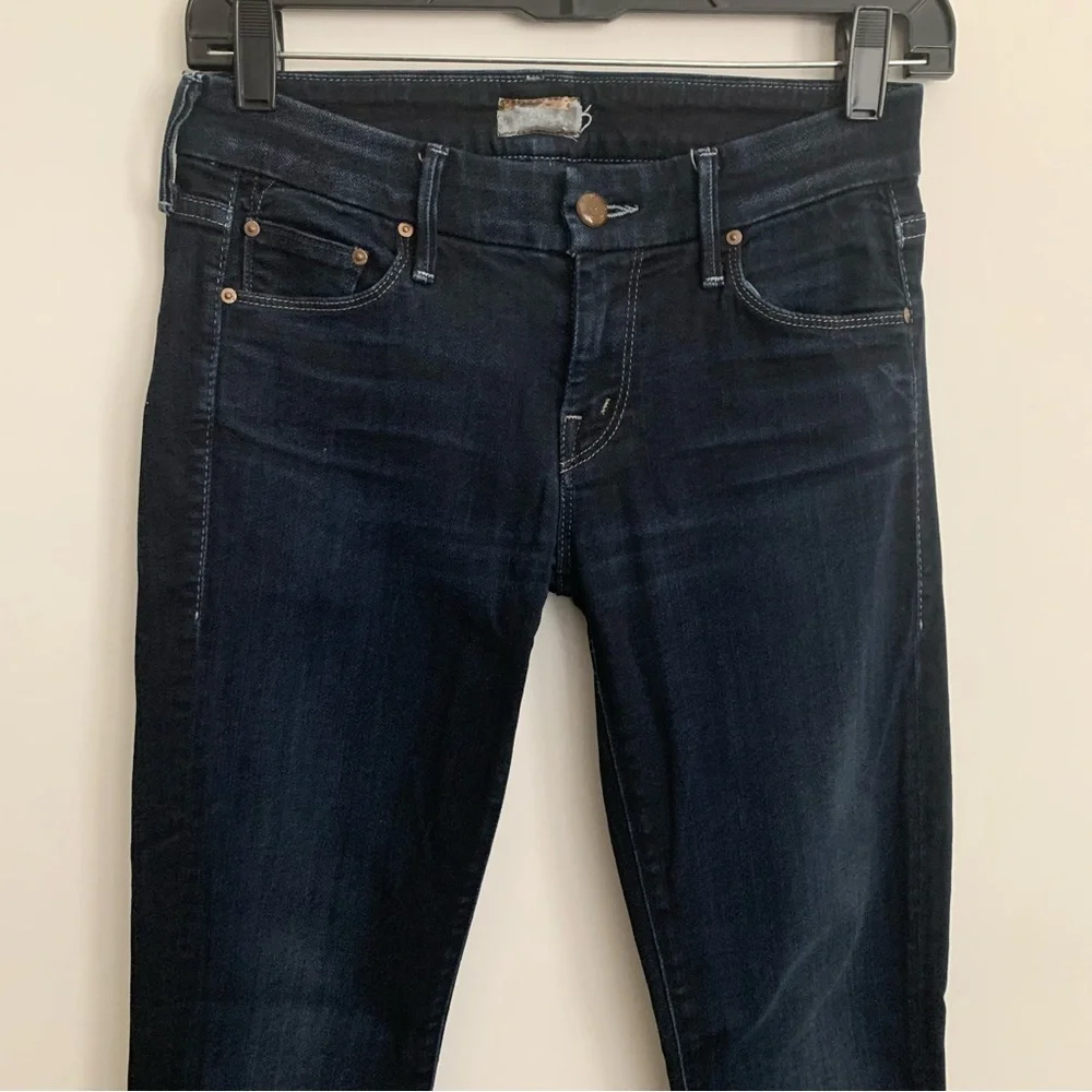 Mother The Looker Crop Coffee, Tea or Me Wash Jeans Size 25 - Picture 5 of 11